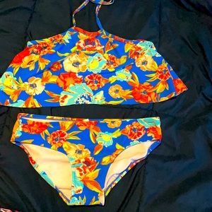 Girls halter two piece swim suite